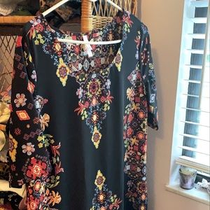 Colorful lightweight shift dress